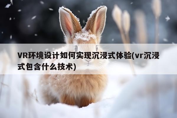 江南体育官网：VR环境设计如何实现沉浸式体验(vr沉浸式包含什么技术)